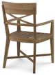 Century® West Bay Natural Dining Arm Chair-1