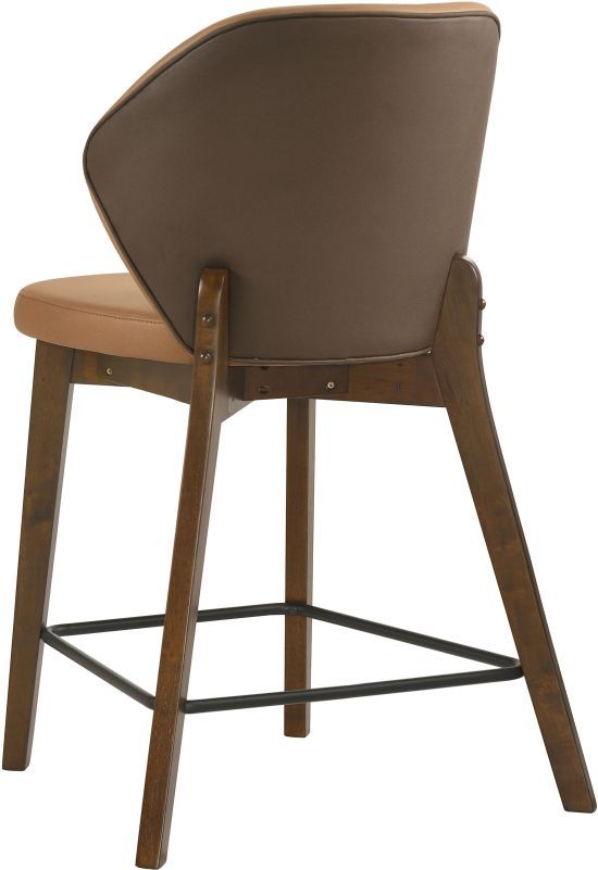 Coaster® Randolph 2-Piece Butterscotch/Red Brown Counter Stool Set-4