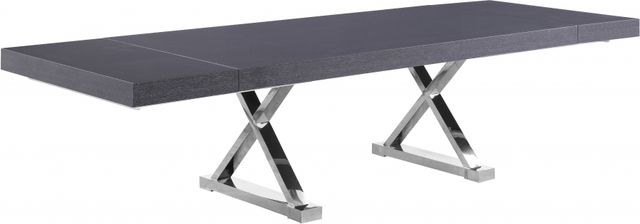 Meridian Furniture Excel Grey Extendable Dining Table-0