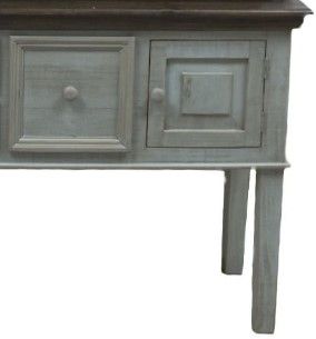 Million Dollar Rustic Savannah Tiffany Blue Cabinet-1