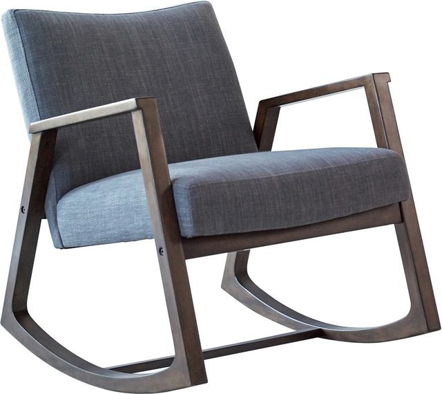 Coaster® Gianna Grey/Walnut Rocking Chair-0