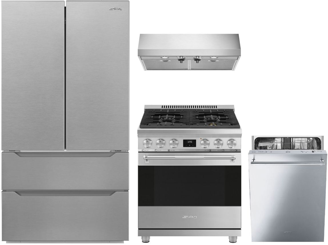 Smeg 4 Piece Stainless Steel Kitchen Package Kellenberger Appliance Lebanon OR