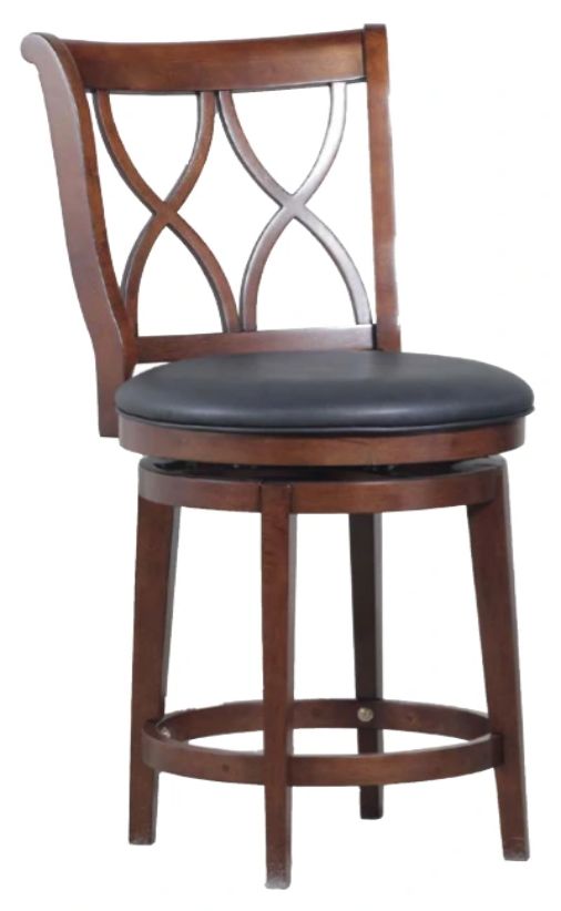 Powell® Carmen Black/Rustic Oak Counter Stool-0