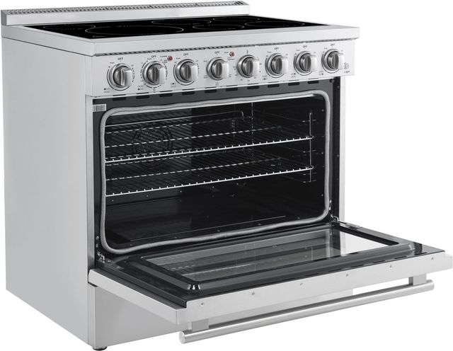 FORNO® Paolo Alta Qualita 36" Stainless Steel Pro Style Electric Range -3