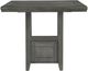 Signature Design by Ashley® Hallanden Antiqued Gray Counter Dining Table-3