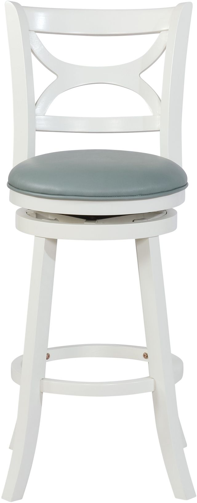 Powell® Mandell Cream/Light Blue Bar Stool-3