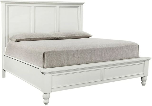 aspenhome® Cambridge White King Panel Bed-0