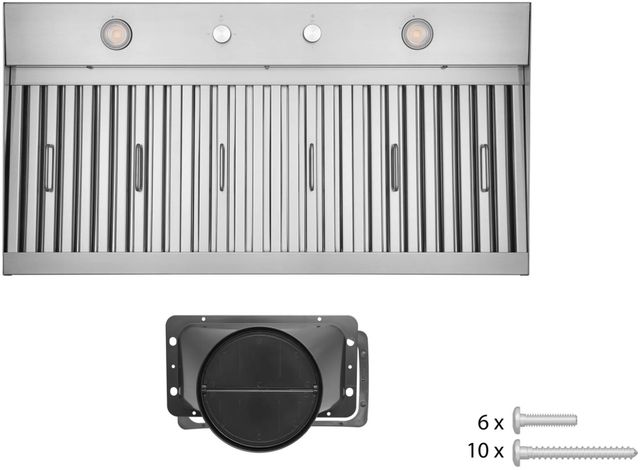 Hauslane 36" Stainless Steel Pro-Style Convertible Insert Range Hood-3