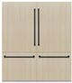 ZLINE Autograph Edition 72" 39.6 Cu. Ft. Panel Ready Built In French Door Refrigerator with Matte Black Accents-0