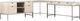 Four Hands Trey Dove Poplar Desk System-0