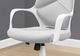 Monarch Specialties Inc. White and Grey Fabric High Back Executive Chair-2