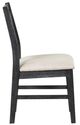 New Classic® Home Furnishings Sable Crest Beige/Black Dining Side Chair-3