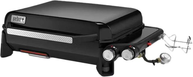 Weber® Slate® 2-Burner Black Tabletop Liquid Propane Griddle-3