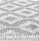 KAS Rugs Chloe Ivory Grey Trellis 5'x7' Area Rug-3