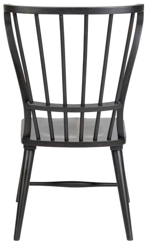 Liberty Furniture River Place Antique Black Windsor Back Side Chair-4