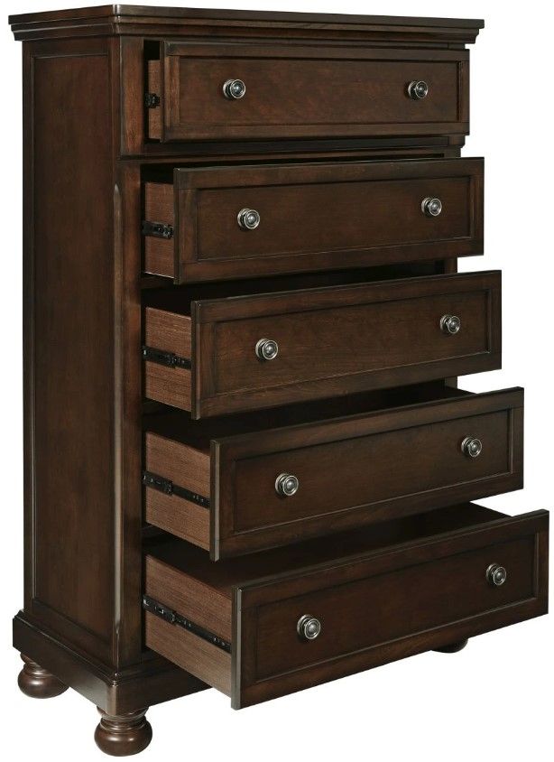 Millennium® by Ashley® Porter Rustic Brown Chest of Drawers-2