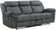 Elements International Sorrento Charcoal Sofa-0