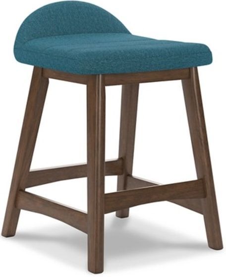 Signature Design by Ashley® Lyncott Blue Counter Bar Stool-0