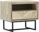 Armen Living Peridot Black/Natural Nightstand -0
