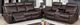 Furniture of America® Manda Dark Brown Manual Recliner Loveseat-1
