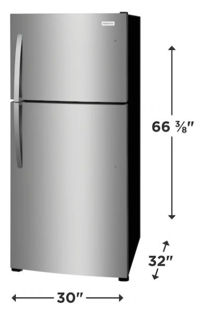 Frigidaire® 30" 20.0 Cu. Ft. Stainless Steel Top Freezer Refrigerator-2