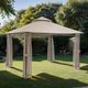 Furniture of America® Gordola Brown 13' X 10' Outdoor Canopy-1