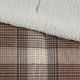 Olliix by Woolrich Lumberjack Brown 50x70" Polyester Cozy Spun and Berber Printed Throw-1
