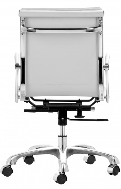 Zuo® Modern Lider Plus White Office Chair-2