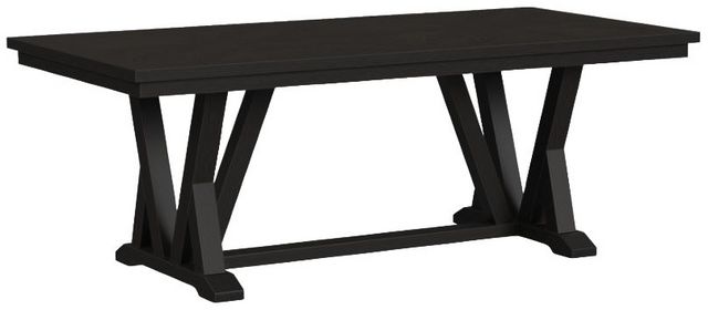 Flexsteel® Lattice Ebony Rectangular Dining Table-0