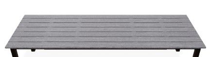 Telescope Casual Rustic Polymer Top  Rectangular Extension Dining Table-1