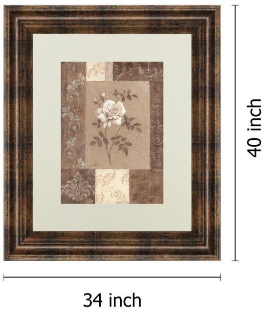 Classy Living Vivian Flasch Single Rose Wall Art-2