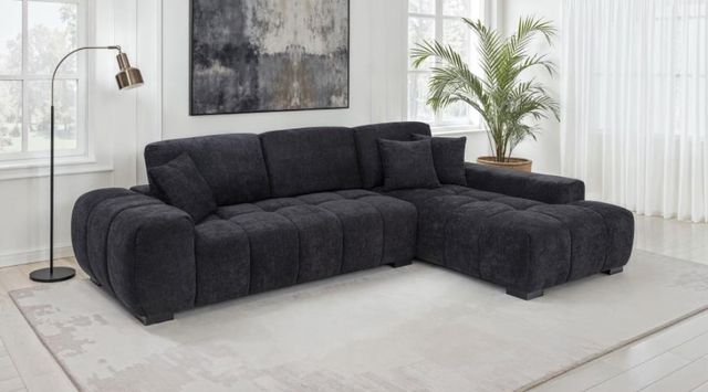 Coaster® Octavia Black 2-Piece L-Shaped Sectional and Chaise-4