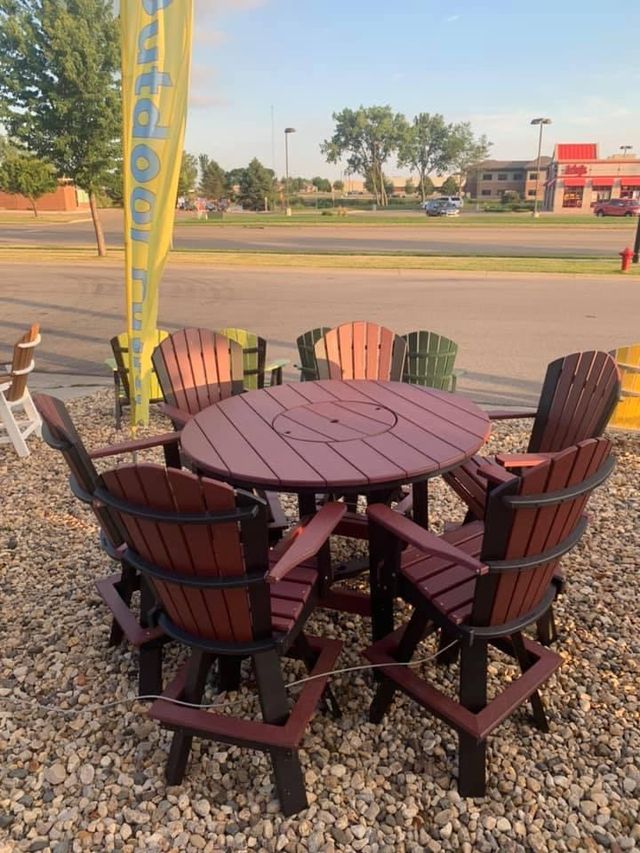 60" Round Bar Height Table with 6 Classic Back Swivel Bar Chairs-2