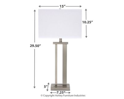 Signature Design by Ashley® Aniela Silver Table Lamp-2