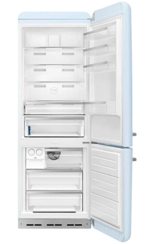 Smeg Retro Style 28 in. 18.0 Cu. Ft. Pastel Blue Bottom Freezer Refrigerator-1
