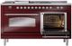 Ilve® Nostalgie II Series 60" Burgundy Pro Style Dual Fuel Range-3