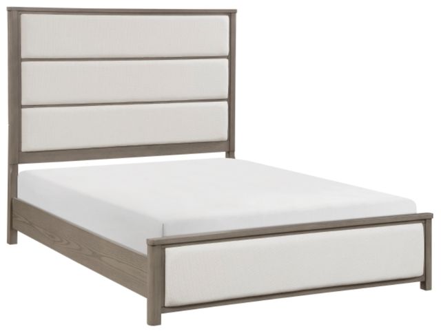Homelegance® Dalston Beige/Light Gray California King Panel Bed-0