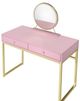 ACME Furniture Coleen Gold/Pink Vanity Desk-3