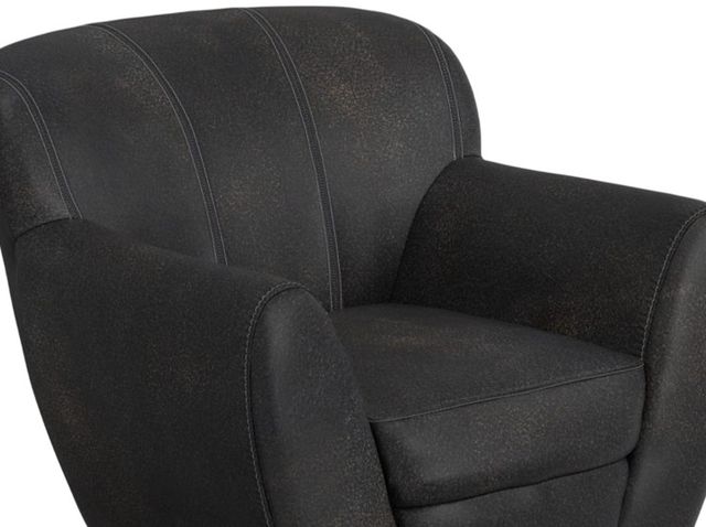 International Furniture Direct Tamesis Black Swivel Accent Chair-4