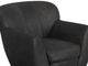 International Furniture Direct Tamesis Black Swivel Accent Chair-4