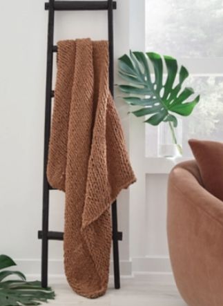 Signature Design by Ashley® Chaddon Sienna Throw Blanket-1