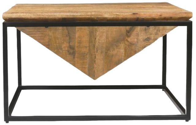 Jaipur Furniture Industrial Black/Brown Coffee Table-1