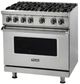 Viking® 5 Series 36” Ivy Liquid Propane Pro Style Gas Range with Griddle-3