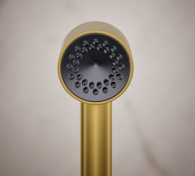 KOHLER® Statement® Vibrant Brushed Moderne Brass 2.5 GPM Iconic Single-Function Handshower-4