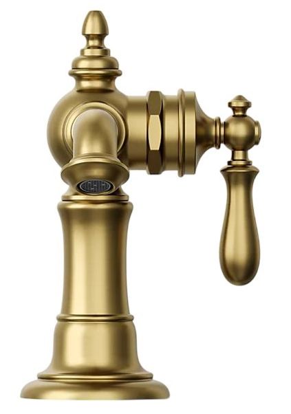 KOHLER® Artifacts® Vibrant Brushed Moderne Brass Single-Handle Bathroom Sink Faucet-1