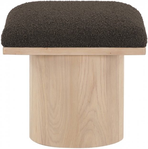 Meridian Furniture Pavilion Brown/Natural Modular Stool-1