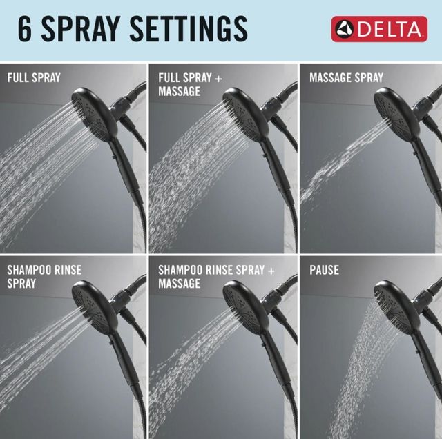 Delta Nicoli® Monitor® 14 Series Matte Black Tub and Shower with SureDock® Hand Shower-4