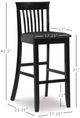 Linon Torino Black Mission Counter Stool-2