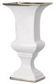 A & B Home Elliette Gold/White Decorative Urn-0