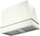 La Cornue Loge Series 44" Pure White Wall Mounted Range Hood with Satin Chrome Trim-0